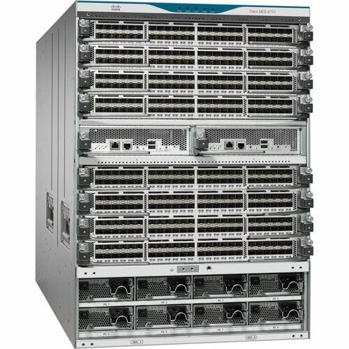 Cisco MDS 9710 SAN Switch Chassis - 6 x Total Expansion Slots - Manageable - Rack-mountable - 14U - Redundant Power Supply