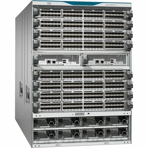 Châssis de commutateur SAN Cisco MDS 9710 - 6 x Total Expansion Slots - Gérable - Montable en rack - 14U - Alimentation re