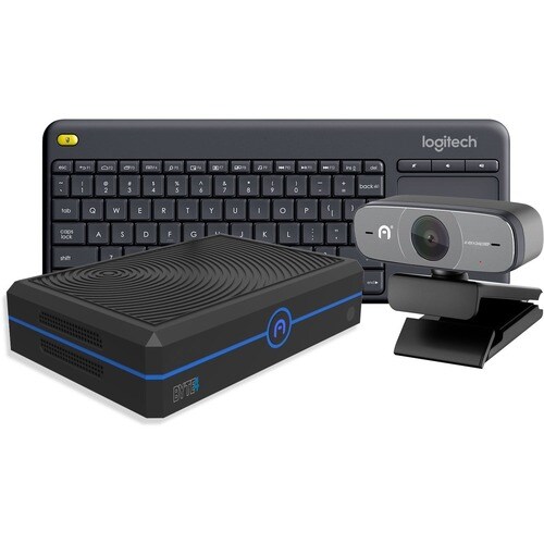 DistiNow Byte4 Pro Zoom MIni PC with Keyboard and Camera Bundle - Intel Celeron J4125 - 4 GB RAM - 64 GB Flash Memory Capa