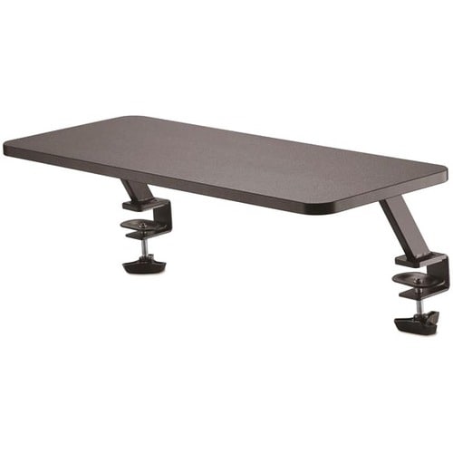 StarTech.com Monitor Riser Stand - Clamp-on Monitor Shelf for Desk - Extra Wide 25.6"/65 cm - For up to 34" Monitors - Bla