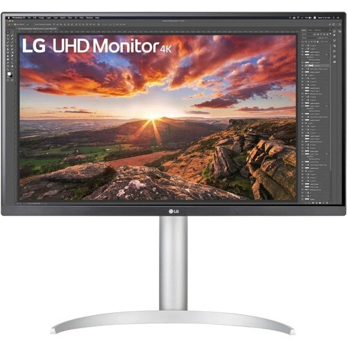 LG 27UP850-W 27" 4K UHD WLED LCD Monitor - 16:9 - Black, Silver, White - 27" (685.80 mm) Class - In-plane Switching (IPS) 
