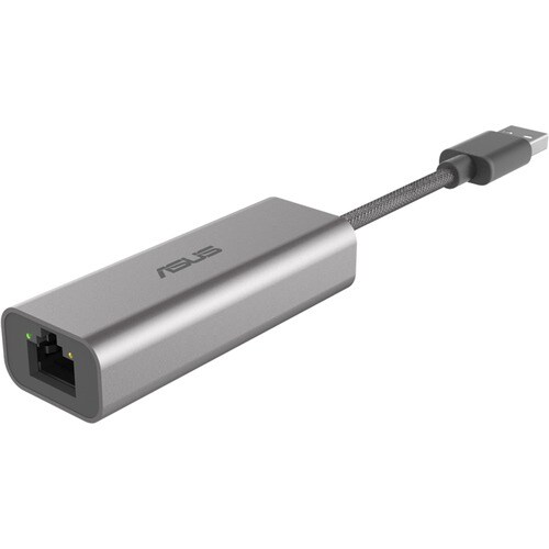Asus USB-C2500 2.5Gigabit Ethernet Adapter -TAA-compliant - USB 3.2 (Gen 1) Type A - 1 Port(s) - 1 - Twisted Pair - 2.5GBa