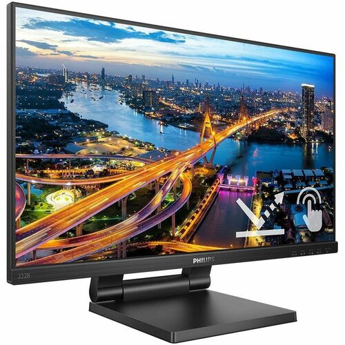 Philips 222B1TC 22" Class Monitor de tela de toque LED - 16:9 - 4 ms - 54.6 cm (21.5") Viewable - Capacitiva projectada - 