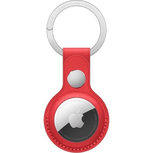 Apple AirTag Leather Key Ring - (PRODUCT)RED - Leather - Red