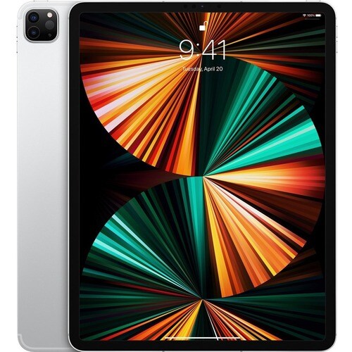 iPad Pro 12.9in (5th Gen) Wi-Fi + Cellular 1TB - Silver - M1 - Retina XDR - Face ID - USB-C - 5G - Supports Apple Pencil (