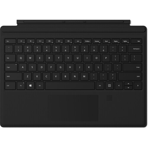 Microsoft Type Cover Keyboard/Cover Case Microsoft Surface Go, Surface Go 2 Tablet - Black - Stain Resistant - MicroFiber 