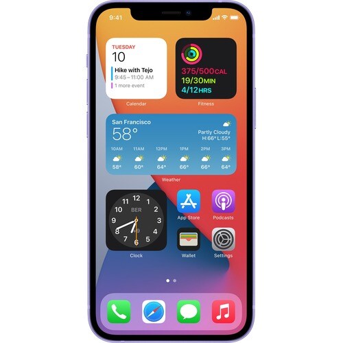 Apple iPhone 12 A2403 128 GB Smartphone - 15.5 cm (6.1") OLED 2532 x 1170 - Dual-core (2 Core) 3.10 GHz Quad-core (4 Core)