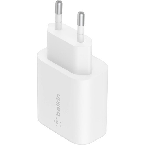 Belkin BOOST↑CHARGE 25 W AC Adapter - For USB Type C Device, Smartphone, iPhone - White