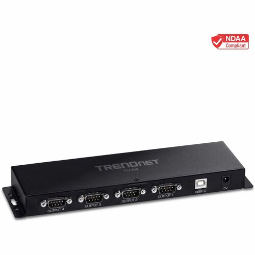 Trendnet TU-S4. Hostschnittstelle: USB Typ-B, Ausgangsschnittstelle: RS-232, Geschlecht der Host-Schnittstelle: Weiblich. 