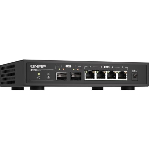 QNAP QSW-2104-2S Router - 6 Ports - 2 - 10 Gigabit Ethernet - Desktop