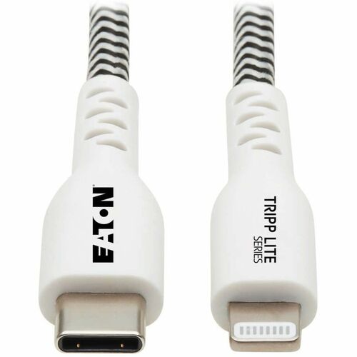 Eaton Tripp Lite Series Heavy-Duty USB-C to Lightning Sync/Charge Cable with Status LED - MFi Certified, M/M, USB 2.0, 3 f