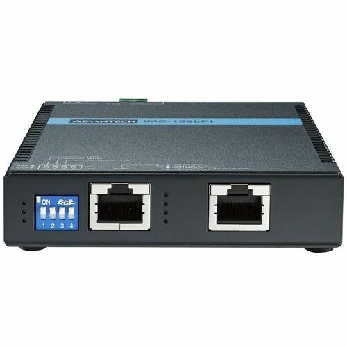 Advantech Industrial Long Reach PoE+ Extender - 2 x Network (RJ-45) - 1640.42 ft Extended Range - 2624.67 ft Operating Dis