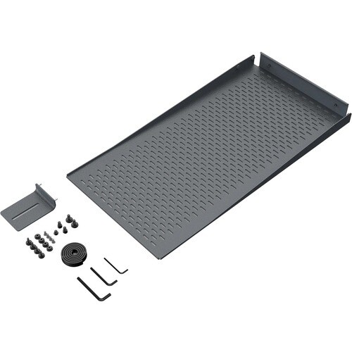Heckler Design Mounting Panel for Power Strip, PTZ Camera, Display Screen - Black Gray - Powder Coated Steel