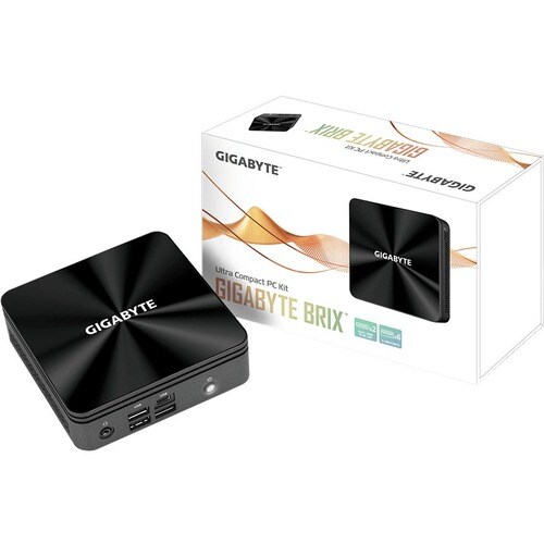Gigabyte BRIX GB-BRI3-10110 Barebone System - Mini PC - Intel Core i3 10th Gen i3-10110U 2.10 GHz Dual-core (2 Core) - Int
