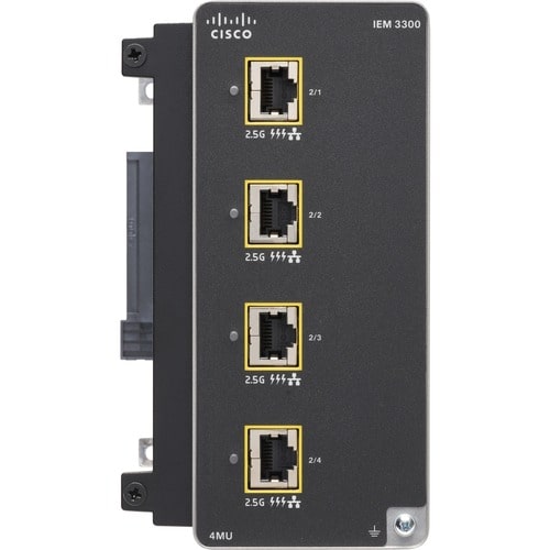 Cisco Catalyst IEM-3300-4MU Erweiterungsmodul - für Datenvernetzung - Verdrilltes Doppelkabel2.5 Gigabit Ethernet - 2.5GBa