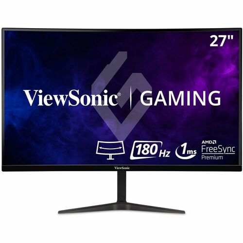 Monitor LED ViewSonic OMNI VX2718-PC-MHD 27" Class Full HD Pantalla curva - 16:9 - Negro - 68.6cm (27") Viewable - Alineac