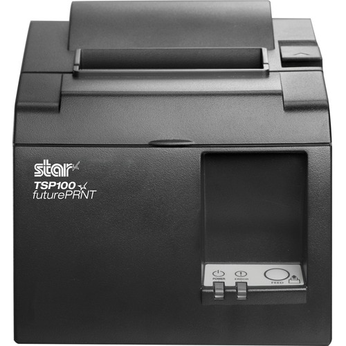 Star Micronics TSP143IIU+ GRY UK Desktop Direct Thermal Printer - Monochrome - Receipt Print - USB - USB Host - UK - With 