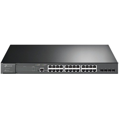 TP-Link JetStream TL-SG3428MP 24 Ports Manageable Ethernet Switch - 2 Layer Supported - Modular - 4 SFP Slots - 34.40 W Po