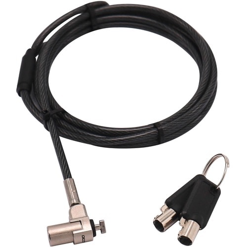 Dicota Ultraslim Cable Lock For Notebook - 2 m Cable - Patented T-bar Lock - Zinc Alloy - For Notebook