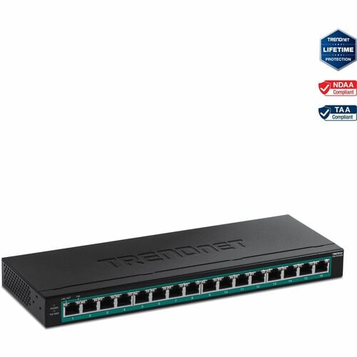 16-Port Gigabit PoE+ Switch(123W)