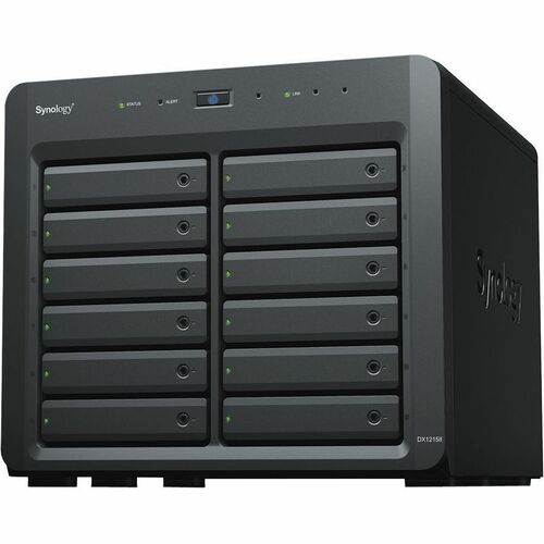 Synology DX1215II Drive Enclosure SATA - Infiniband Host Interface External - Hot Swappable Bays - 12 x HDD Supported - 12
