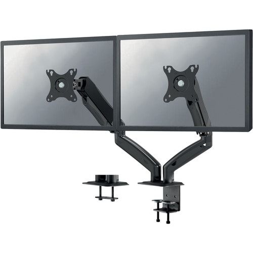 Neomounts Neomounts Pro Desk Mount for Display Screen, LCD Display - Black - Height Adjustable - 2 Display(s) Supported - 