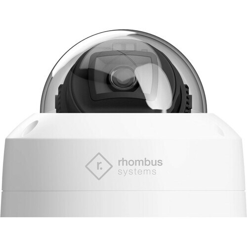 Rhombus R200 5 Megapixel Network Camera - Color - Dome - Black, White - TAA Compliant - 100 ft Infrared Night Vision - 259