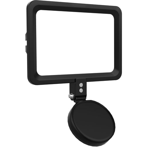 CTA Digital Magnetic LED Light Panel for Enhanced Virtual Communication (Black) - Steel Mount - Black