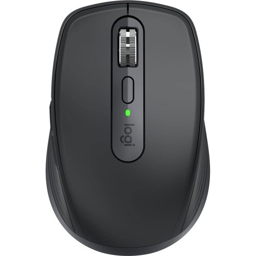 Logitech MX Anywhere 3 Mouse - Bluetooth/Radio Frequency - USB - Darkfield - 6 Button(s) - Graphite - Wireless - 2.40 GHz 
