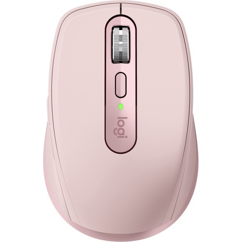 Logitech MX Anywhere 3 Mouse - Bluetooth/Radio Frequency - USB - Darkfield - 6 Button(s) - Rose - Wireless - 2.40 GHz - 40
