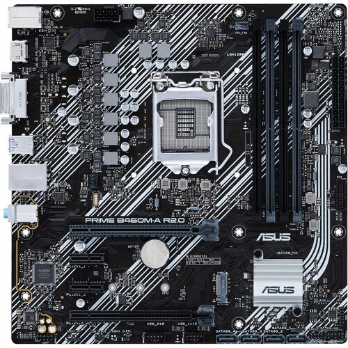 Asus Prime B460M-A R2.0 Desktop Motherboard - Intel B460 Chipset - Socket LGA-1200 - Intel Optane Memory Ready - Micro ATX