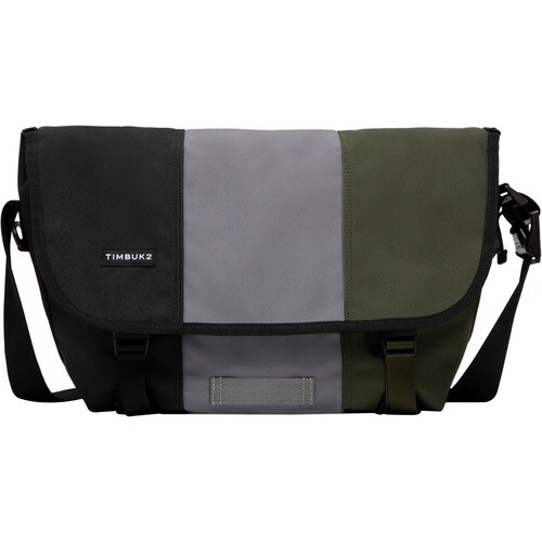 Timbuk2 Classic Carrying Case (Messenger) for 15" Notebook - Eco Army Pop - Water Proof, Water Resistant - Shoulder Strap 