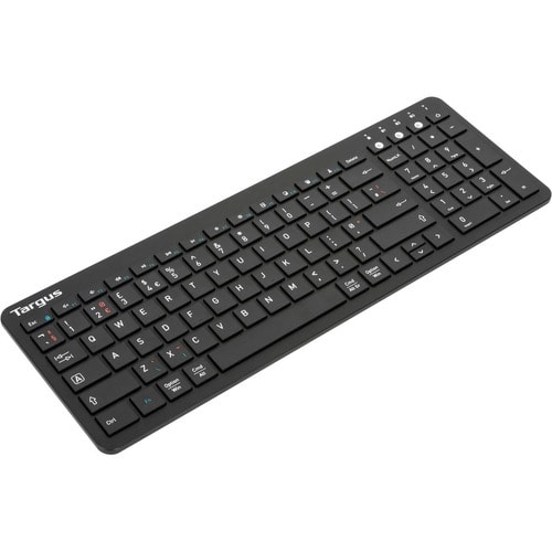 Targus Keyboard - Wireless Connectivity - English (UK) - QWERTY Layout - Black - Bluetooth/RF - 5.1 - 2.40 GHz - Notebook,