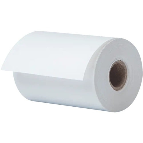 Etiquette polyvalente Brother - Rectangle - Impression thermique directe - Blanc - Papier