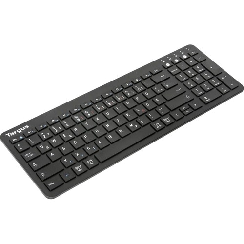 Targus Tastatur - Kabellos Konnektivität - Deutsch - QWERTZ Layout - Schwarz - Bluetooth/RF - 5,1 - 2,40 GHz - Notebook, T