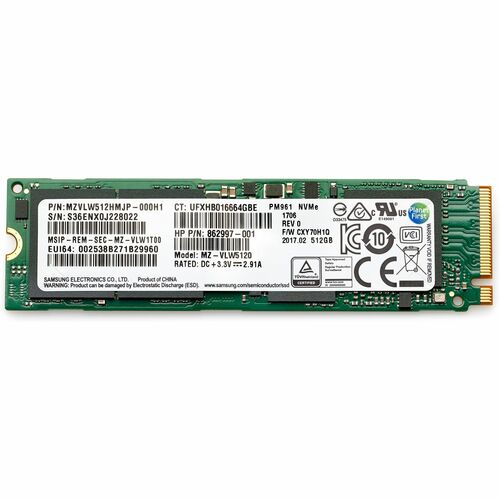 HP 1TB PCIe 4x4 NVMe TLC SSD. SSD capacity: 1 TB, Component for: PC