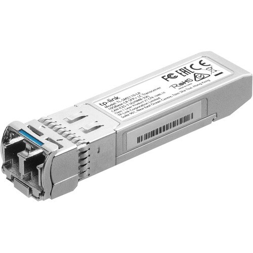 TP-Link TL-SM5110-LR - 10G-LR SFP+ LC Transceiver, Single-Mode SFP Module - Plug and Play - LC Duplex Interface - Hot Plug