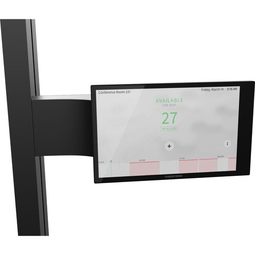 Crestron TSW-770/1070-MUMK-B Mullion Mount for Collaboration Display, Lighting Bar - Black - Aluminium