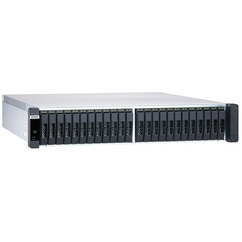 QNAP Enterprise ZFS NAS ES2486DC-2142IT-128G 24 x Total de compartimentos Sistema de armazenamento SAN/NAS - 4 GB Flash Me