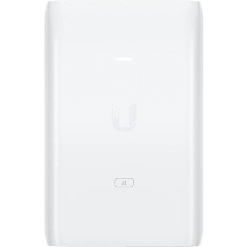 Ubiquiti PoE Injector, 802.3AT - 120 V AC, 230 V AC Input - 48 V DC Output - 1 x Gigabit Ethernet Input Port(s) - 1 x Giga