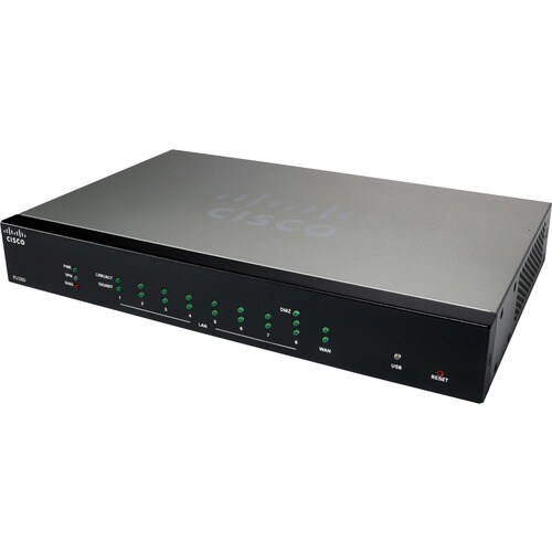 Cisco RV RV260 Router - Recondicionado - 9 Portas - Porta de gestão - 1 - Gigabit Ethernet