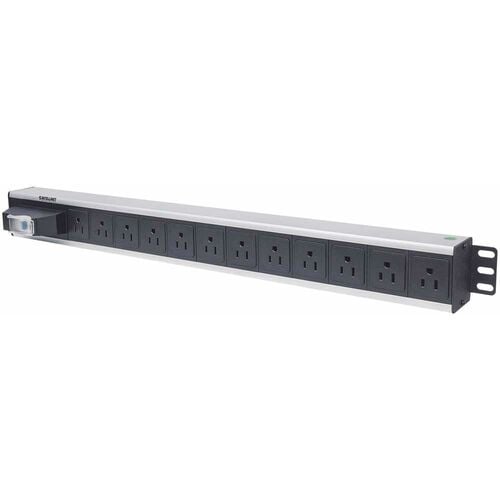 Barra PDU 12 cont. Gab/Rack, Vertical, Con - IEC 60906 - Vertical - Montable en bastidor