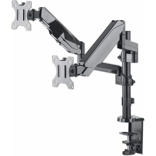 Manhattan Soporte Monitor p/2 Monitor 17 a 32" Escritorio, Piston - Altura ajustable - 2 Pantalla(s) admitidas - 43.2cm a 