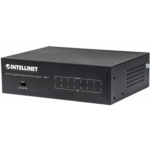 Switch PoE+ Gigabit Ethernet de 8 puertos - Intellinet