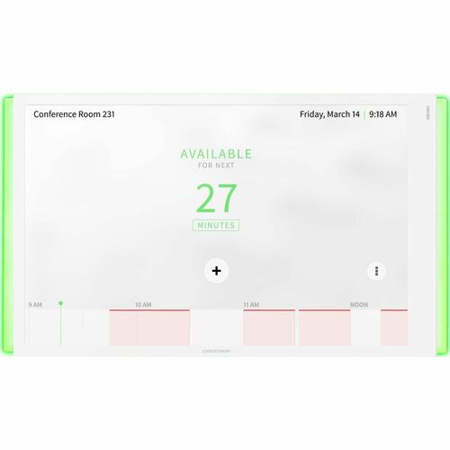 Crestron TSS-1070-W-S-LB KIT Room Scheduling Touch Screen - Plastic, Glass