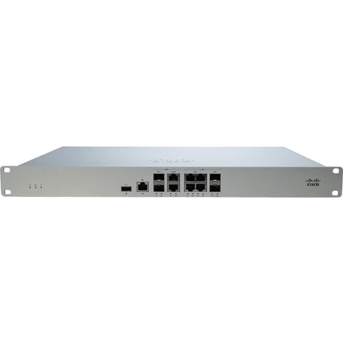 Meraki MX105 Network Security/Firewall Appliance - 6 Port - 2.5GBase-T, 10GBase-X - 10 Gigabit Ethernet - 5 x RJ-45 - 4 To
