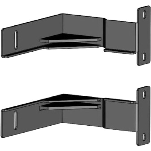 APC by Schneider Electric Mounting Bracket - Black - 2