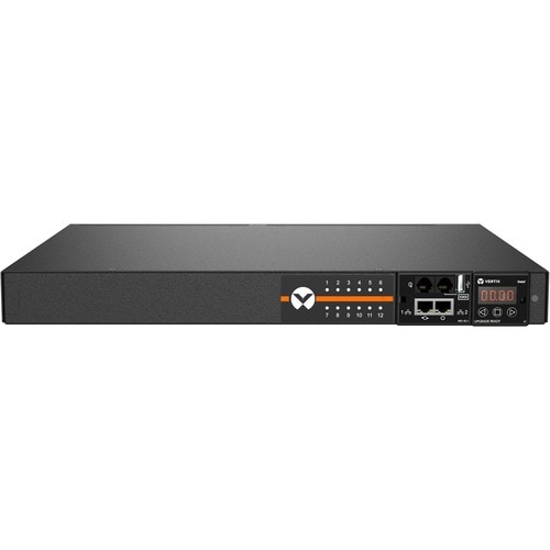 Vertiv Geist Switched Rack PDU - 1U Rack| 16-20A| C13/C19| C20| Horizontal PDU| - Outlet Level Monitoring and Management| 