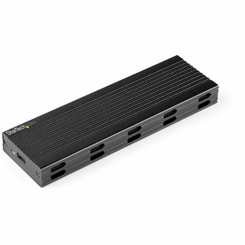 StarTech.com Drive Enclosure - USB 3.2 (Gen 2) Type C Host Interface - UASP Support External - Black - 1 x Total Bay - Alu