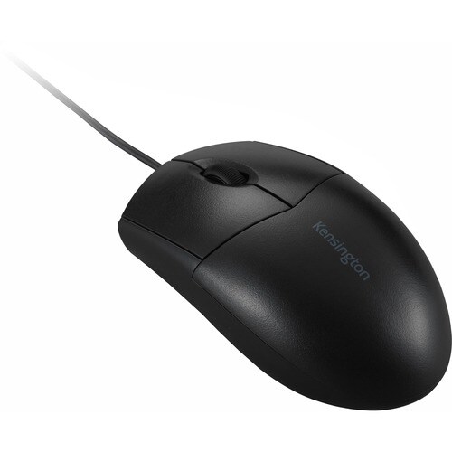 Kensington Pro Fit Wired Washable Mouse - Rugged - Optical - Cable - Black - USB Type A - 1600 dpi - Scroll Wheel - 3 Butt